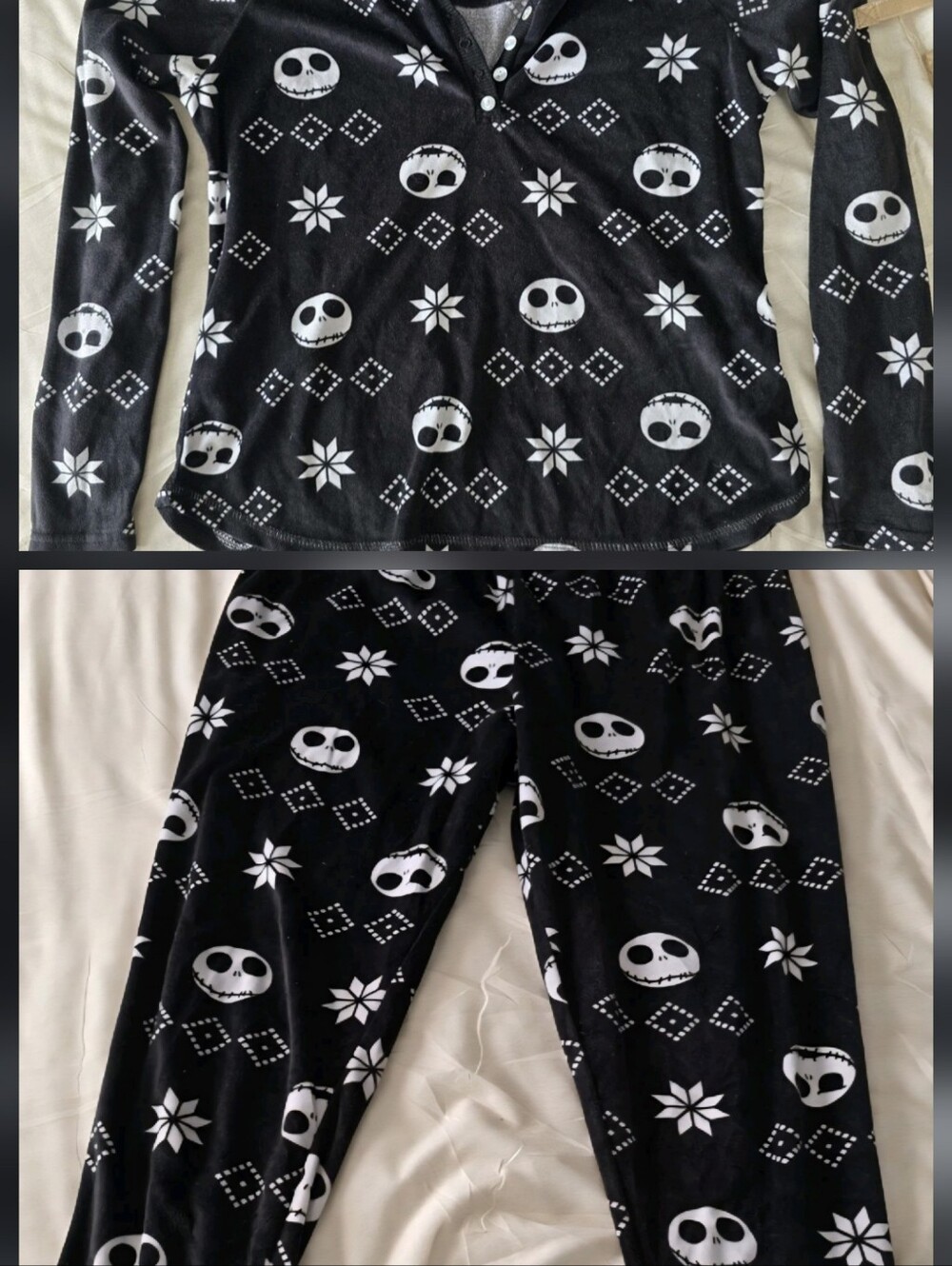 Nightmare Before Christmas PJs - Jack Skeleton Disney US Kids 10-12